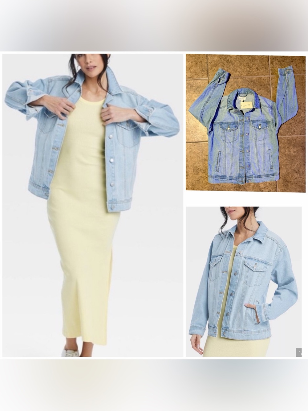 Light Blue Denim Jacket - Women's Relaxed Trucker Universal Thread '90s baggy XS